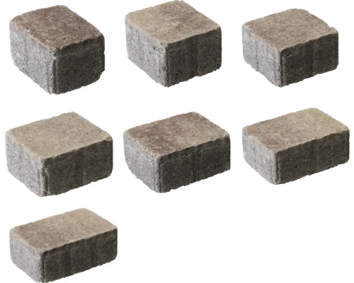 Sieben Betonpflastersteine für den Garten- und Landschaftsbau