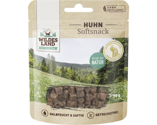 Hundesnack Wildes Land Huhn Softsnack 70 g