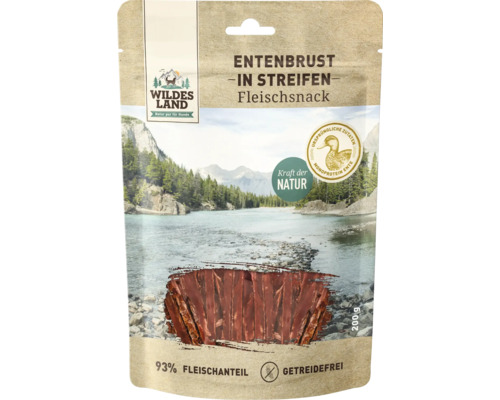Wildes Land Entenbrust Streifen Fleischsnack Verpackung
