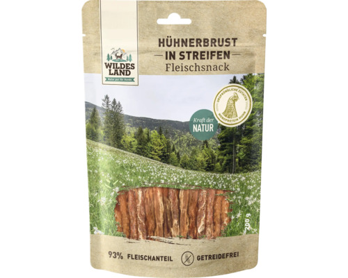 Wildes Land Hühnerbrust in Streifen Fleischsnack