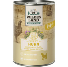 Wildes Land Hundenassfutter Puppy Huhn in Dose