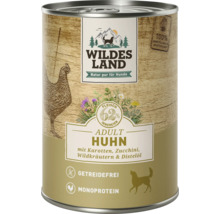 Wildes Land Hundenassfutter Huhn für adulte Hunde