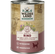 Dose Wildes Land Adult Rind Hundefutter
