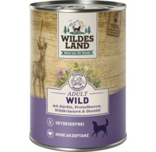 Dose Wildes Land Adult Wild Hundefutter mit Kürbis, Preiselbeeren, Wildkräutern und Distelöl