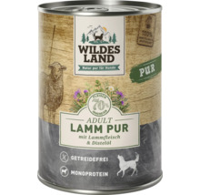 Wildes Land Hundefutter Adult Lamm Pur in Konservendose