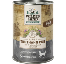 Wildes Land Hunde Nassfutter Adult Truthahn Pur in Dose