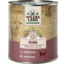 Dose Wildes Land Adult Rind Hundefutter