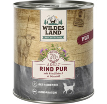 Wildes Land Adult Rind Pur Hundefutter in Dose
