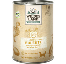 Wildes Land Bio Hundefutter Adult Ente in Konservendose