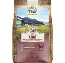 Wildes Land Adult Rind Hundefutter mit Kartoffeln und Wildkräutern, 1 Kilogramm