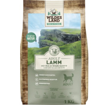 Wildes Land Adult Hundetrockenfutter Lamm mit Reis und Wildkräutern in einer 1 Kilogramm Packung