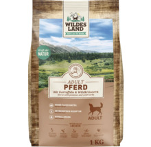 Wildes Land Trockenfutter Adult Pferd mit Kartoffeln und Wildkräutern 1 Kilogramm Packung