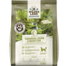 Verpackung Hunde Trockenfutter für erwachsene Hunde mit Geflügel und Insekten, 1 kg