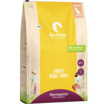 Herrmanns Manufaktur Bio-Hühner Trockenfutter für ausgewachsene Hunde, 10 kg Packung