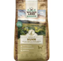 Wildes Land Adult Hundetrockenfutter Huhn mit Kartoffeln und Wildkräutern, 12 Kilogramm