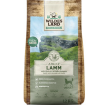 Wildes Land Adult Lamm Trockenfutter für Hunde, 12 Kilogramm