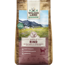 Wildes Land Adult Rind Hundetrockenfutter, 12 Kilogramm
