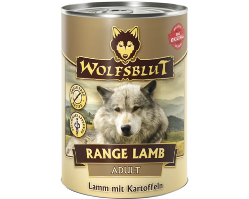 Hundefutter nass WOLFSBLUT Range Lamb Adult 395 g