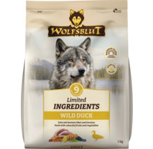 Wolfsblut Trockenfutter Wild Duck für erwachsene Hunde, 1 kg Packung
