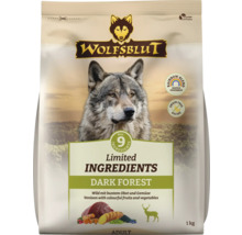 Wolfsblut Trockenfutter Dark Forest für erwachsene Hunde mit Wild und Gemüse in einer 1 kg Packung