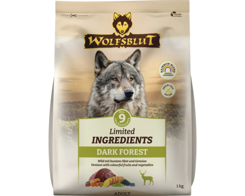Hundefutter trocken WOLFSBLUT Dark Forest Adult Wild mit Süßkartoffel 1 kg Hundefutter trocken WOLFSBLUT Dark Forest Adult Wild mit Süßkartoffel 1 kg