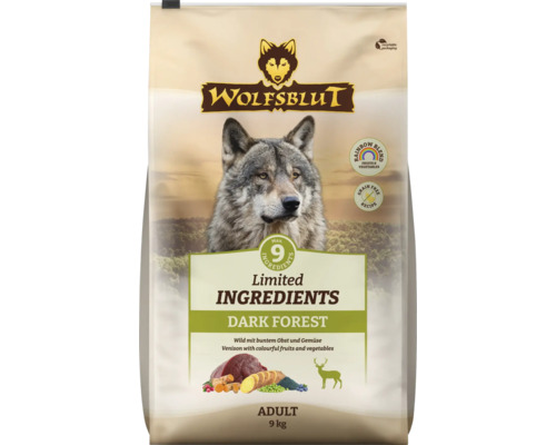 Hundefutter trocken WOLFSBLUT Dark Forest Adult Wild mit Süßkartoffel 9 kg Hundefutter trocken WOLFSBLUT Dark Forest Adult Wild mit Süßkartoffel 9 kg