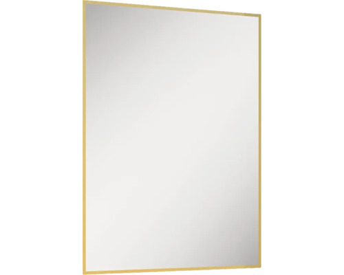 LED Rahmenspiegel Jungborn Square 60x80x2.7 cm gold