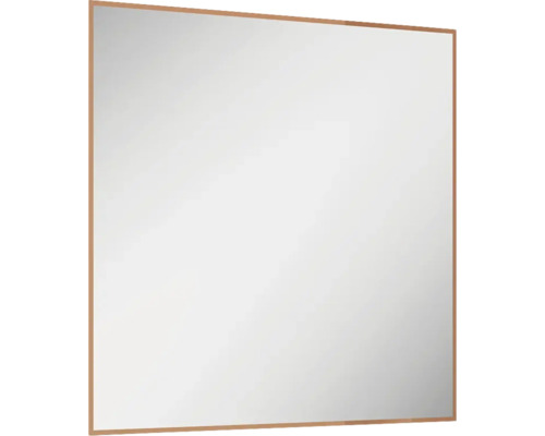 LED Rahmenspiegel Jungborn Square 80x80x3 cm rosegold