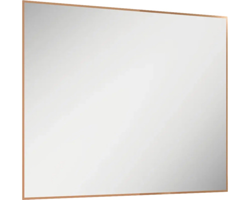 LED Rahmenspiegel Jungborn Square 100x80x3 cm rosegold