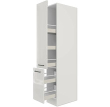 Apothekerschrank Flex Well Lund lichtgrau/rauchgrau 30x200x57 cm