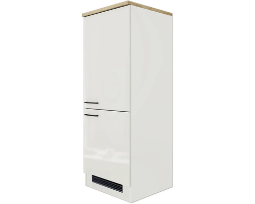 Hoher Küchenschrank mit zwei Türen und Lüftungsgitter