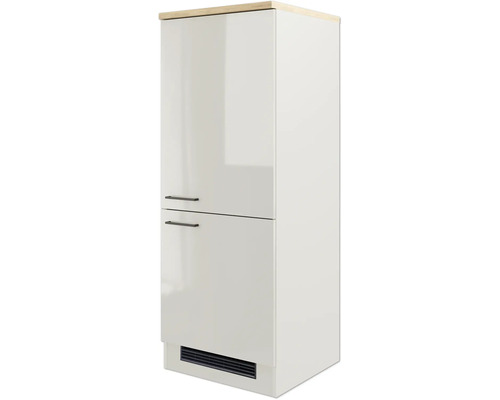 Hochschrank mit zwei Türen und Griffen