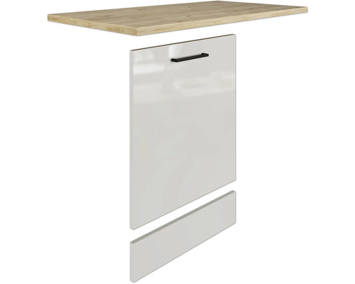 Küchenunterschrank mit Arbeitsplatte, Tür und Sockel