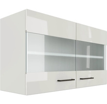 Hängeschrank mit Glastüren und Schubladen