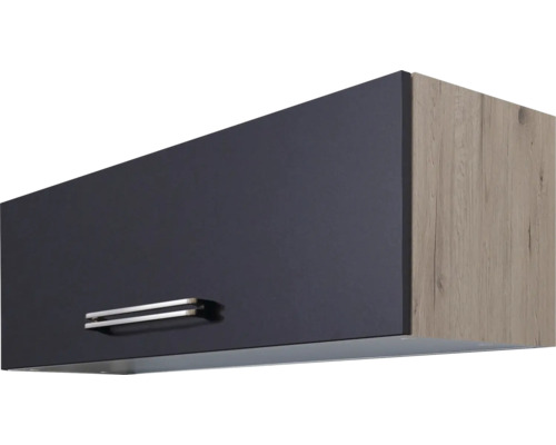 Klapphängeschrank Flex Well Santo anthrazit/San Remo eiche hell 100x32x32 cm Küchenhängeschrank mit Griff