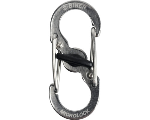 Nite Ize S-Biner MicroLock - silber, 2 Stk. Karabiner aus Edelstahl