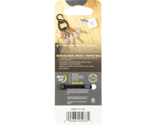 Nite Ize Karabiner mit Schlüsselanhänger Verpackung