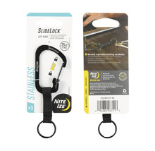 Nite Ize Karabiner mit Schlüsselring, Edelstahl