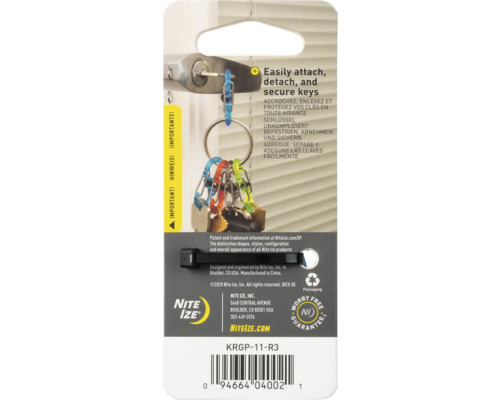 Nite Ize Schlüsselanhänger mit mehreren Karabinern zum einfachen Befestigen und Abnehmen von Schlüsseln