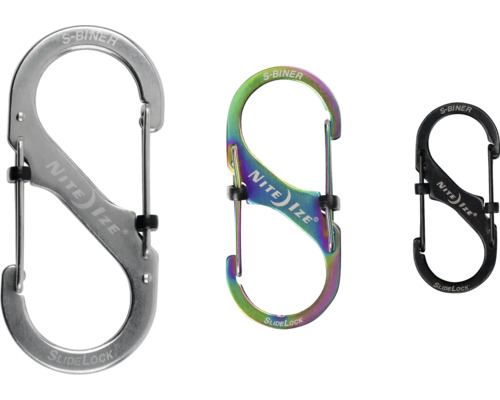 Drei Nite Ize S-Biner Karabiner mit SlideLock Verschluss