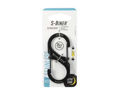 Nite Ize S-Biner Karabiner mit Schiebeverschluss Edelstahl