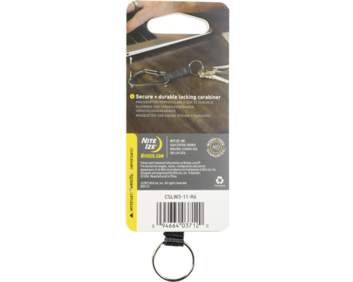 Nite Ize Verschlusskarabiner mit Schlüsselring