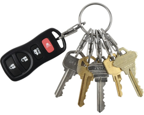 Schlüsselbund mit Hausschlüsseln und Autoschlüssel