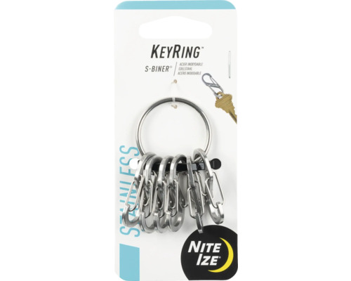 Nite Ize Keyring mit S-Binern aus Edelstahl