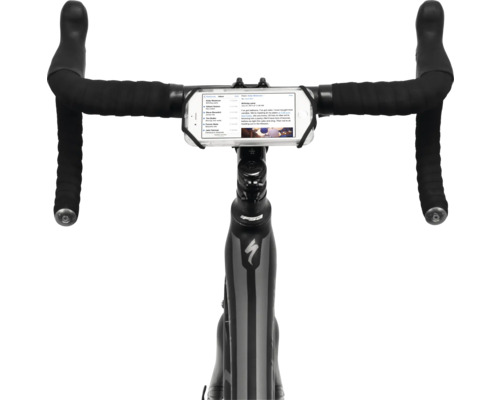 Fahrrad mit Smartphonehalterung am Lenker
