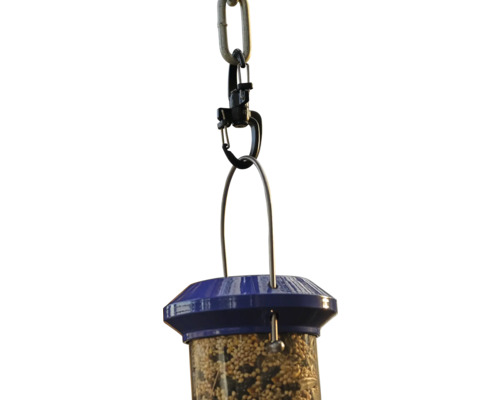 Vogelfutterspender mit Kette zum Aufhängen