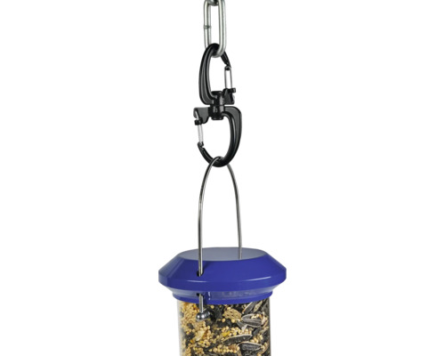 Vogelfutterspender mit Kette und Futter