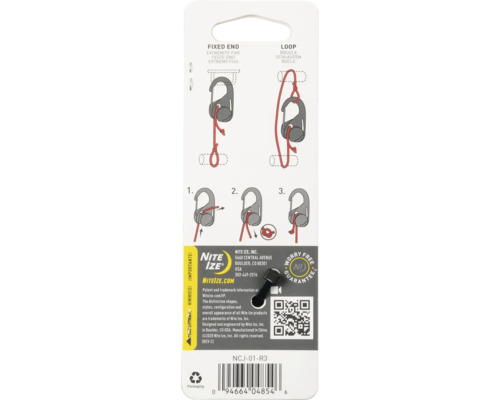 Anleitung zur Verwendung eines Nite Ize Karabiner-Clips