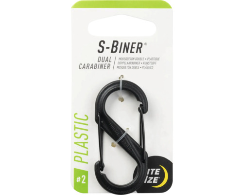 S-Biner Doppelkarabiner aus Kunststoff Größe 2