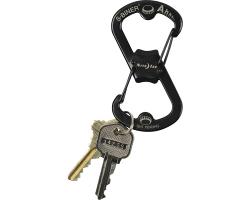 Nite Ize S-Biner Karabiner mit Schlüssel und Flaschenöffner